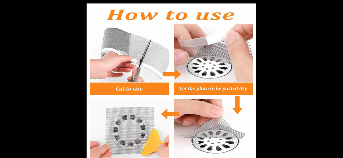 Smart Drain Roll – 10m | Stop Clogs, Odors & Insects

✔ Fits sinks, showers & tubs – ideal for restaurants, cafes & hotels
✔ Prevents hair & dirt buildup
✔ Blocks unpleasant odors
✔ Keeps insects out
✔ Hygienic, single-use & easy to cut “