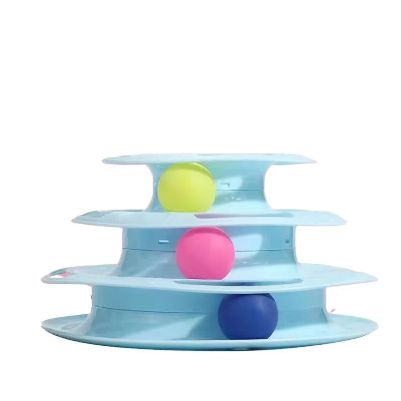 3-Tier Cat Ball Tower