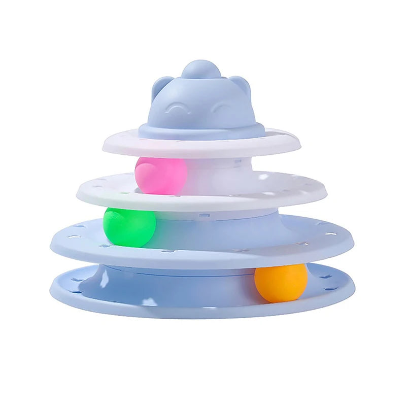 3-Tier Cat Ball Tower