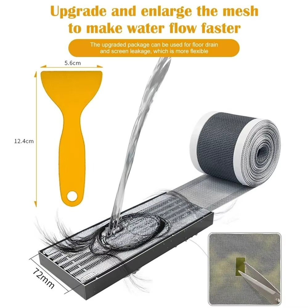 Smart Drain Roll – 10m | Stop Clogs, Odors & Insects

✔ Fits sinks, showers & tubs – ideal for restaurants, cafes & hotels
✔ Prevents hair & dirt buildup
✔ Blocks unpleasant odors
✔ Keeps insects out
✔ Hygienic, single-use & easy to cut “