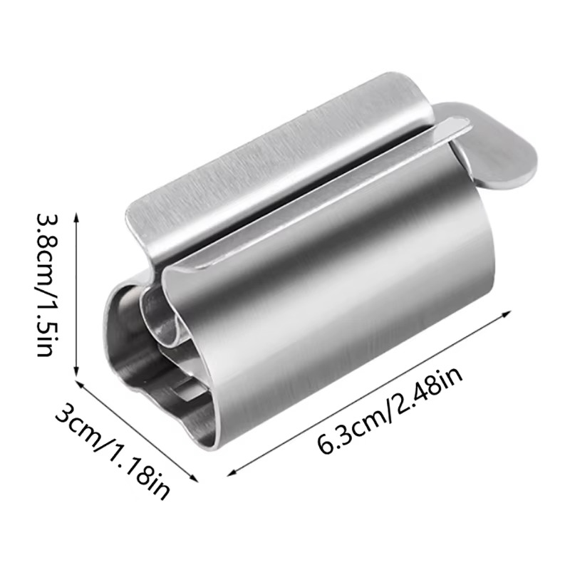 Plus Button – Squeezer for Toothpaste & Creams to the Last Drop!
💚 Easily squeezes toothpaste and creams of any kind – just press the plus button once!
✅ Suitable for all types of toothpaste and creams
✅ Perfect for home, apartments, hotels, vacations, t