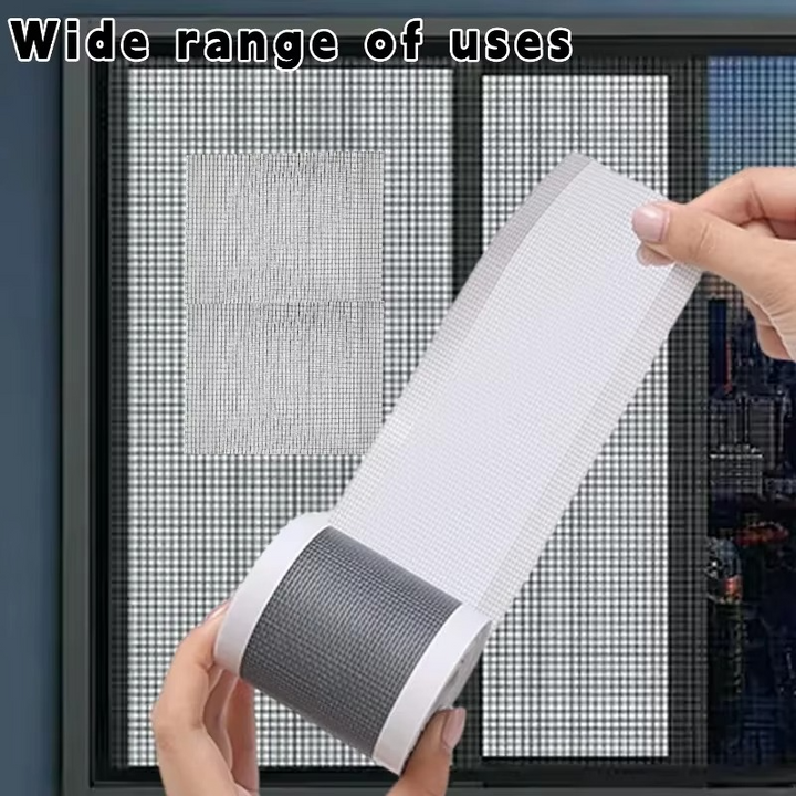 🟢 Mesh Repair Tape – 50 Meters

✅ Fix holes and tears in screens – no need to replace the entire mesh
✅ Quick and easy – simply stick over the hole
✅ Suitable for windows, doors, balconies, and insect screens
✅ Durable and strong – prevents insects from