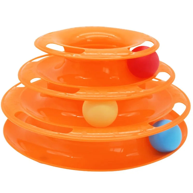 3-Tier Cat Ball Tower