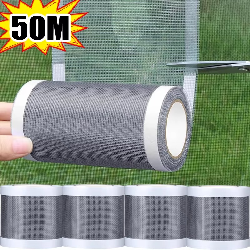🟢 Mesh Repair Tape – 50 Meters

✅ Fix holes and tears in screens – no need to replace the entire mesh
✅ Quick and easy – simply stick over the hole
✅ Suitable for windows, doors, balconies, and insect screens
✅ Durable and strong – prevents insects from