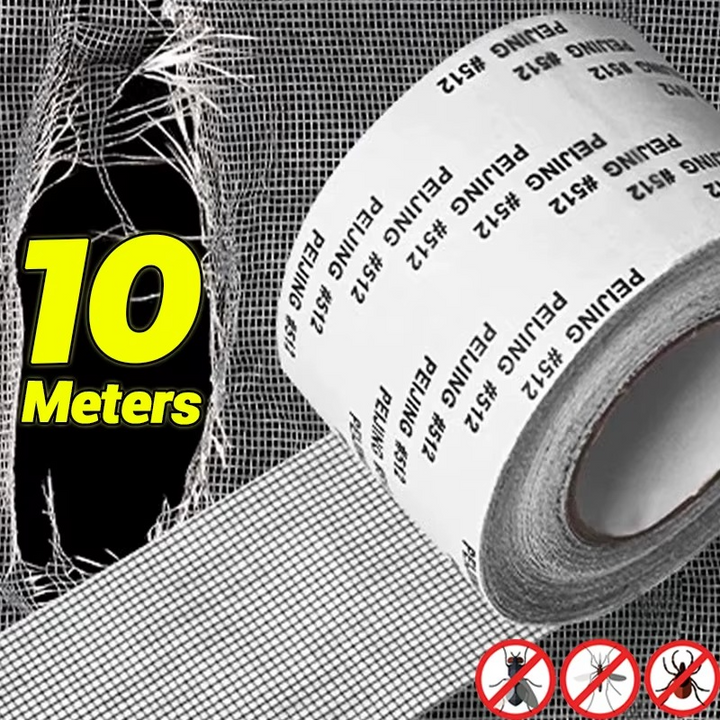 🟢 Mesh Repair Tape – 10 Meters

✅ Repairs holes and tears in screens – no need to replace the entire mesh
✅ Quick and easy – simply stick over the damaged area
✅ Suitable for windows, doors, balconies, and insect screens
✅ Durable and reinforcing – preve